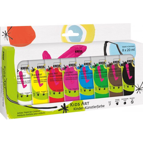Sada Umělecká barva KIDS ART pro děti  8 barev 20 ml