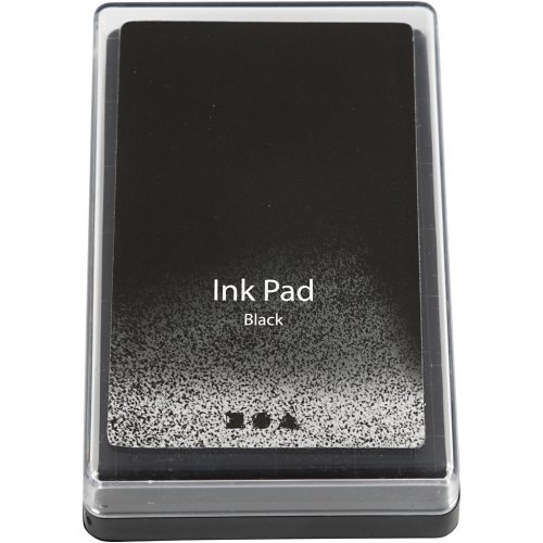 Inkoustový razítkovací polštářek ČERNÁ - obrázek