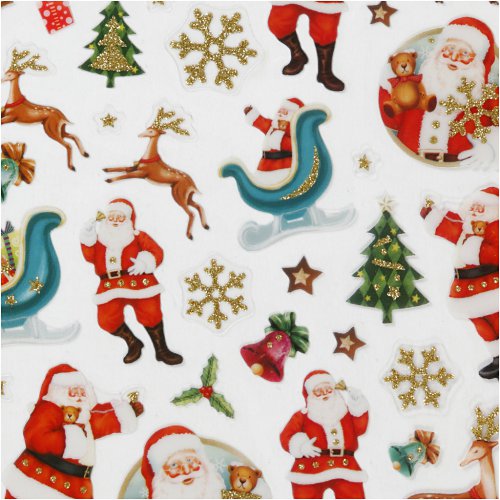 Samolepky - MERRY CHRISTMAS, 1 list - obrázek