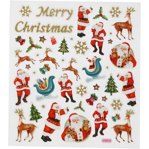 Samolepky - MERRY CHRISTMAS, 1 list