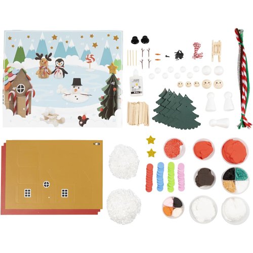 Adventní kalendář vánoční vesnička - obrázek