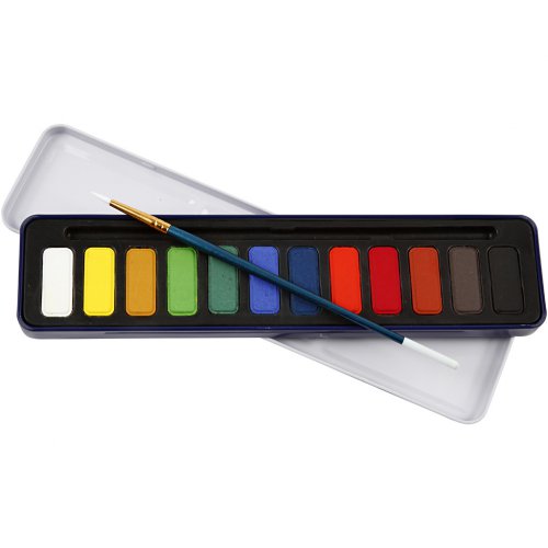 Sada akvarelových barev COLORTIME 12 barev ZÁKLADNÍ