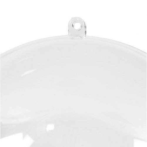 Vánoční plastová baňka , průměr 13,6 cm, transparentní - obrázek
