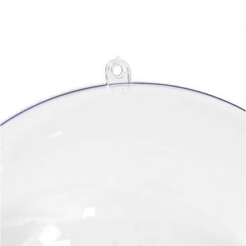 Vánoční plastová baňka k dotvoření, průměr 15,6 cm, transparentní - obrázek