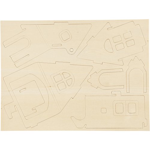 DŮM S RAMPOU 3D dřevěná stavebnice - obrázek
