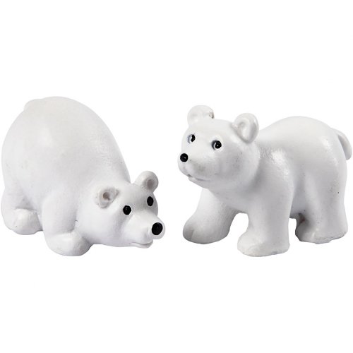 Miniaturní figurky MEDVĚD - 2 ks - obrázek