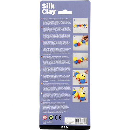 Samotvrdnoucí modelovací lehká hmota Silk Clay SADA 3 barev - MODRÁ, ČERVENÁ, ŽLUTÁ - obrázek