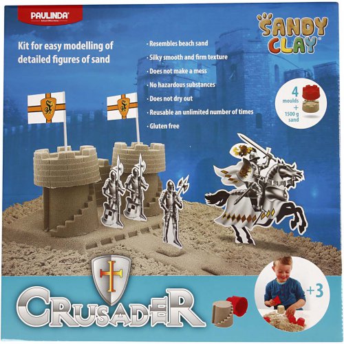 SADA Kinetický písek Sandy Clay – magický tekutý písek HRAD - obrázek