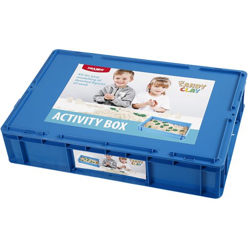 Kinetický písek Sandy Clay – magický tekutý písek 6 kg + formičky - obrázek