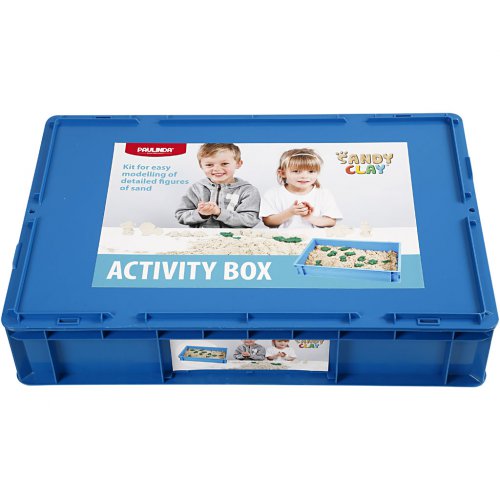 Kinetický písek Sandy Clay – magický tekutý písek 6 kg + formičky - obrázek