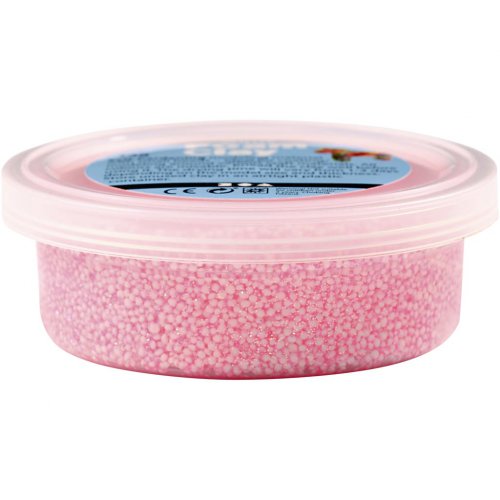 Samotvrdnoucí modelovací pěnová kuličková hmota Foam Clay SADA 6 PASTELOVÝCH A GLITTER BAREV - obrázek
