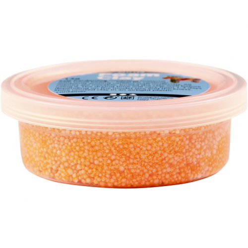 Samotvrdnoucí modelovací pěnová kuličková hmota Foam Clay SADA 6 PASTELOVÝCH A GLITTER BAREV - obrázek