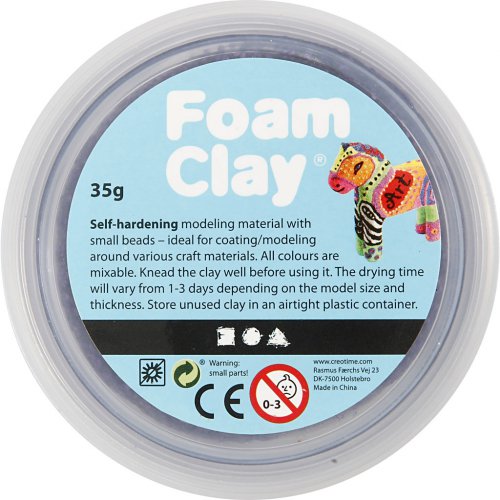 Samotvrdnoucí modelovací pěnová kuličková hmota Foam Clay 35g FIALOVÁ - obrázek