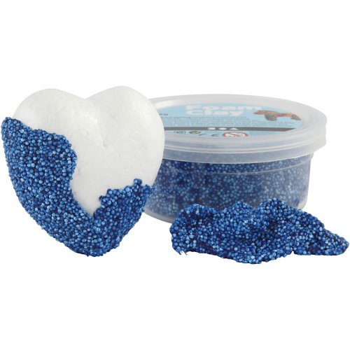 Samotvrdnoucí modelovací pěnová kuličková hmota Foam Clay 35g MODRÁ - obrázek