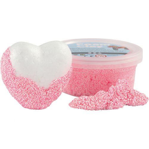 Samotvrdnoucí modelovací pěnová kuličková hmota Foam Clay 35g NEON RŮŽOVÁ - obrázek