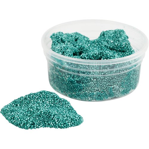 Samotvrdnoucí modelovací pěnová kuličková hmota Foam Clay 35g TMAVÁ ZELENÁ - obrázek