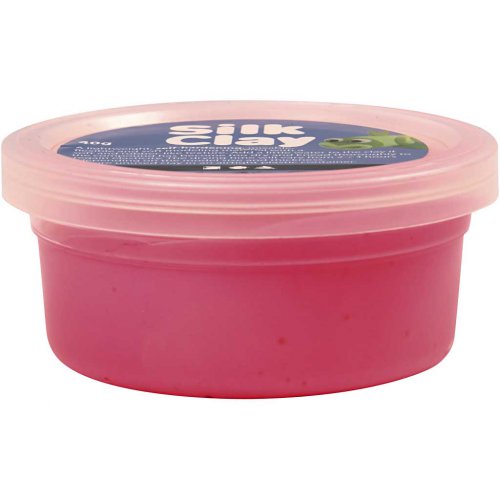 Samotvrdnoucí modelovací lehká hmota Silk Clay 40g RŮŽOVÁ - obrázek