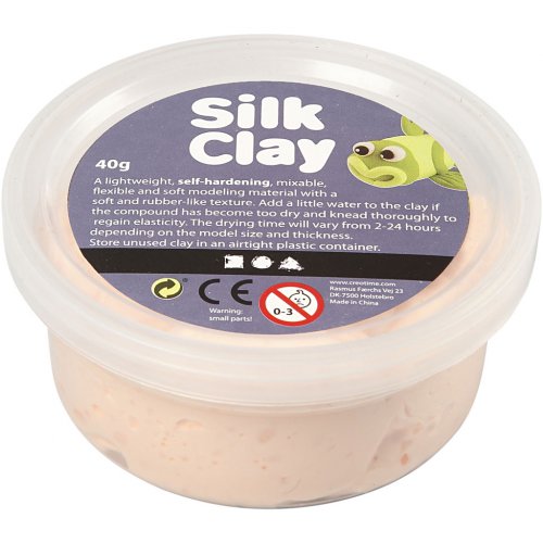 Samotvrdnoucí modelovací lehká hmota Silk Clay 40g SVĚTLÁ BÉŽOVÁ