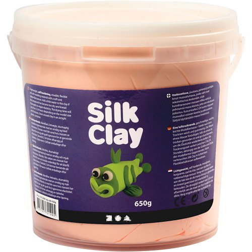 Samotvrdnoucí modelovací lehká hmota Silk Clay  SVĚTLÁ BÉŽOVÁ 650 g