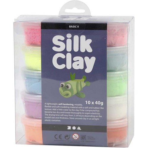 Silk Clay hedvábná modelovací hmota 10 barev - Odkaz