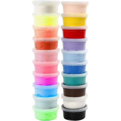 Samotvrdnoucí modelovací lehká hmota Silk Clay  SADA 20 x 40 g barev - obrázek