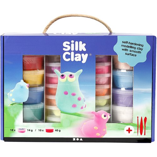 Samotvrdnoucí modelovací lehká hmota Silk Clay DÁRKOVÁ SADA