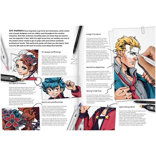 Sada Ilustrace manga HRDINOVÉ - obrázek