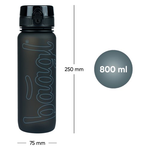 Tritanová láhev na pití Black 800 ml - obrázek
