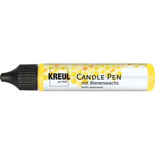 CANDLE PEN KREUL voskové pero pro malování svíček ŽLUTÁ