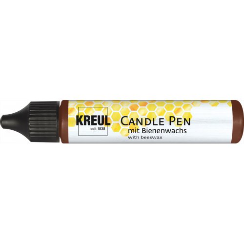 CANDLE PEN KREUL voskové pero pro malování svíček HNĚDÁ