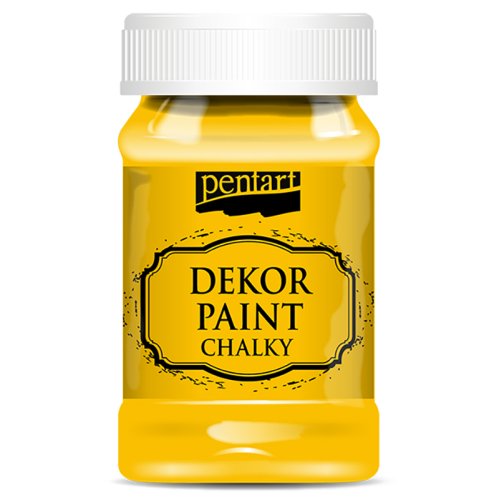Křídová a dekorační barva PENTART 100 ml SLUNEČNÍ ŽLUTÁ