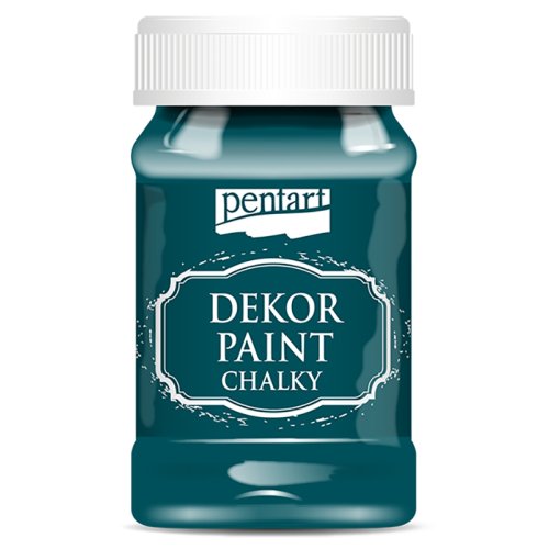 Křídová a dekorační barva PENTART 100 ml SMARAGDOVÁ