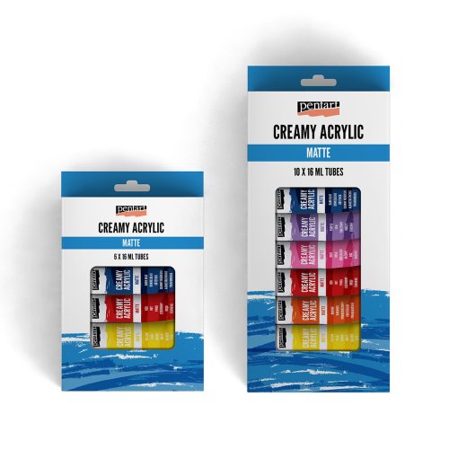 Sada krémová akrylová barva PENTART 6 x 16 ml - Creamy-acrylic-paint-sets.jpg