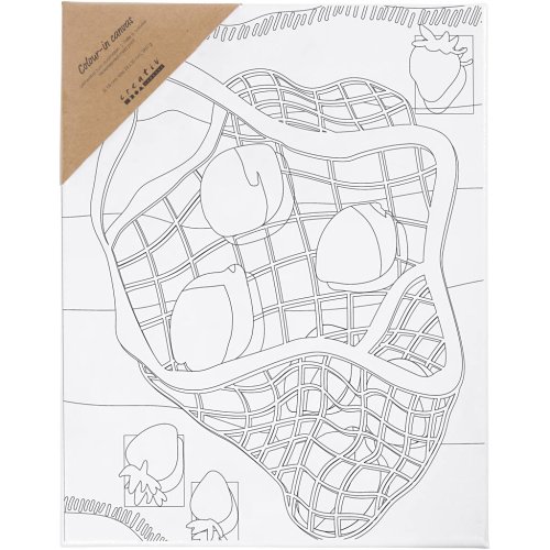 Malířské plátno s předtiskem 24x30 cm OVOCE - obrázek