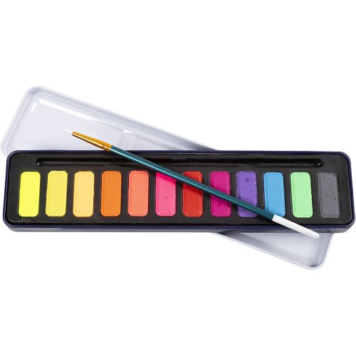 Sada akvarelových barev COLORTIME 12 barev PASTEL - obrázek