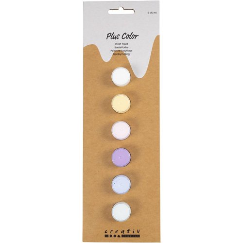 Sada Akrylová barva  Plus Color 6x5 ml PASTELOVÉ ODSTÍNY