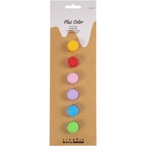 Sada Akrylová barva  Plus Color 6x5 ml  ZÁKLADNÍ ODSTÍNY