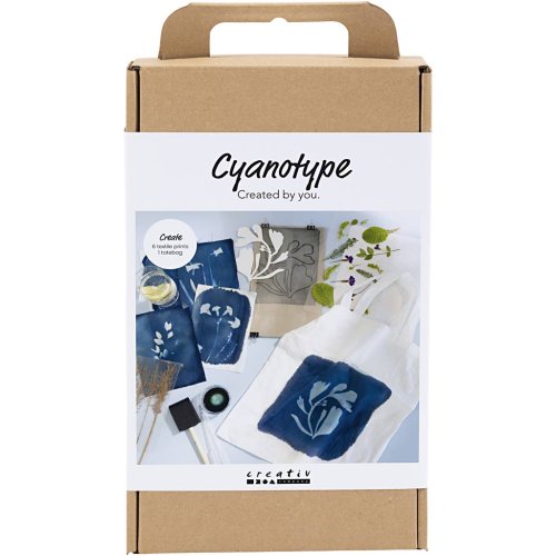 Sada modrobílá Kyanotypie na textil