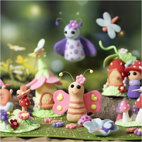 Sada modelování ze samotvrdnoucí hedvábné hmoty Silk Clay - VÍLY - obrázek