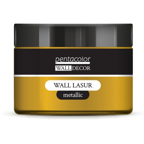 Lazurovací barva na zeď metallic WALL DECOR 150 ml ZLATÁ