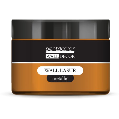 Lazurovací barva na zeď metallic WALL DECOR 150 ml BRONZOVÁ