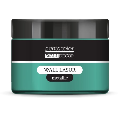 Lazurovací barva na zeď metallic WALL DECOR 150 ml MODRÁ-ZLATÁ