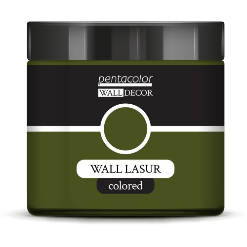 Lazurovací barva na zeď barevná WALL DECOR 500 ml OLIVOVÁ