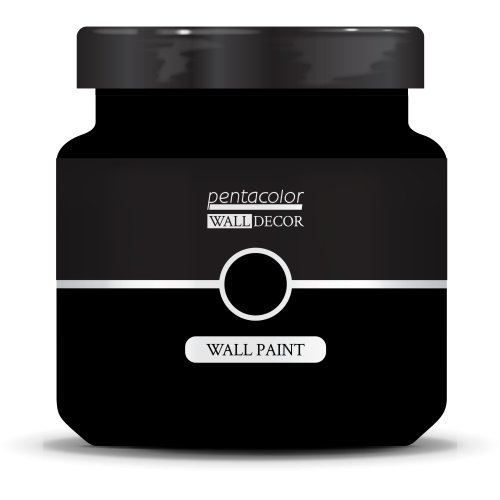 Barva na zeď WALL DECOR 1000 ml ČERNÁ