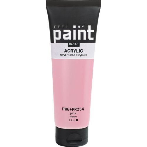 Akrylová barva FeelMyPaint 120 ml RŮŽOVÁ - certifikace o bezpečnosti dětských hraček