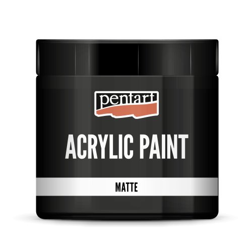 Akrylová barva matná PENTART 500 ml ČERNÁ