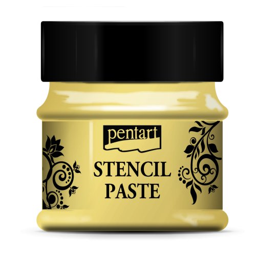 Šablonová pasta perleťová PENTART 50 ml ŽLUTÁ