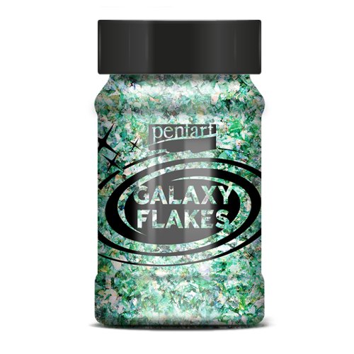 Galaxy vločky PENTART 15 g ZEMĚ ZELENÁ