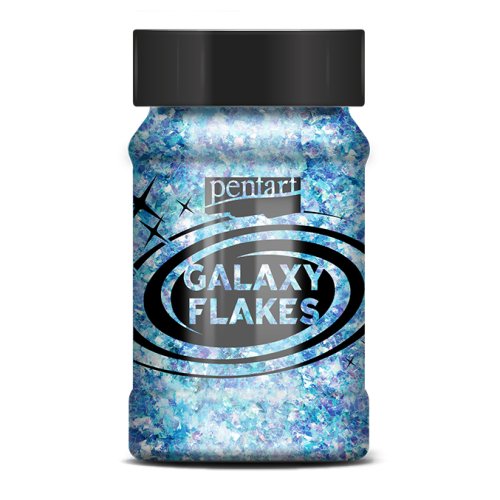 Galaxy vločky PENTART 15 g URAN MODRÁ