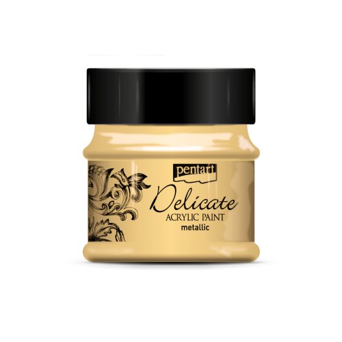 Delikátní akrylová barva metalická PENTART 50 ml ZLATÁ